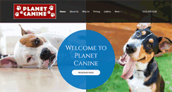 Desktop Screenshot of planetcanine.com