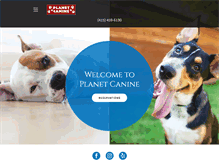 Tablet Screenshot of planetcanine.com